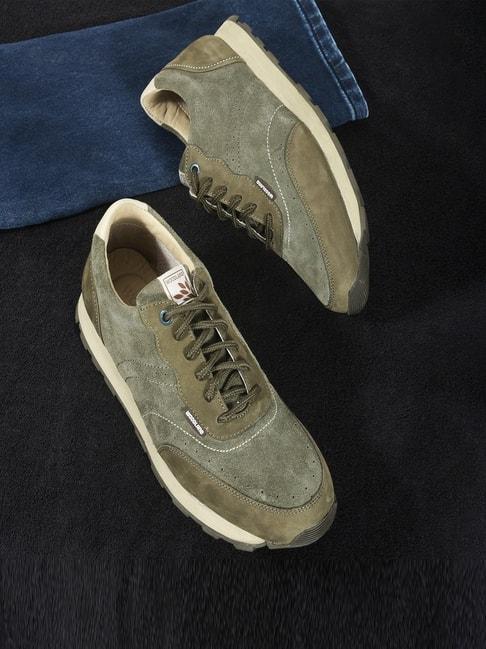 woodland men's olive casual sneakers