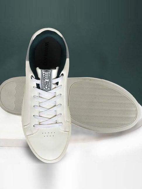 woodland men's white casual sneakers