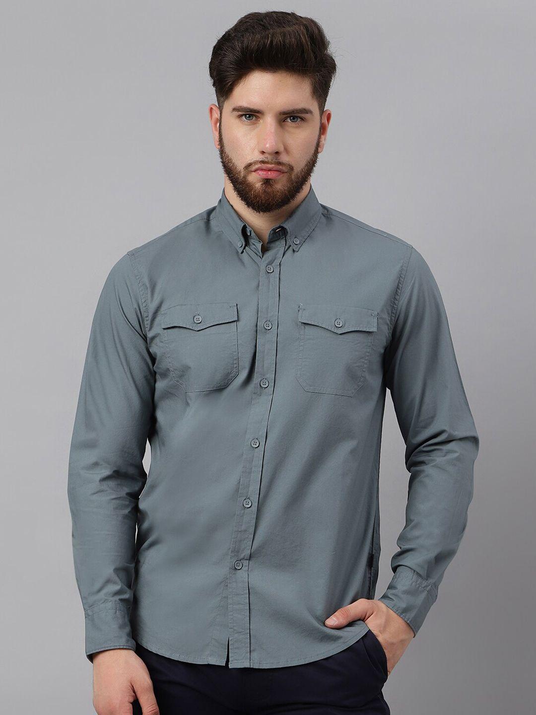 woodland-oxford-weave-pure-cotton-casual-shirt