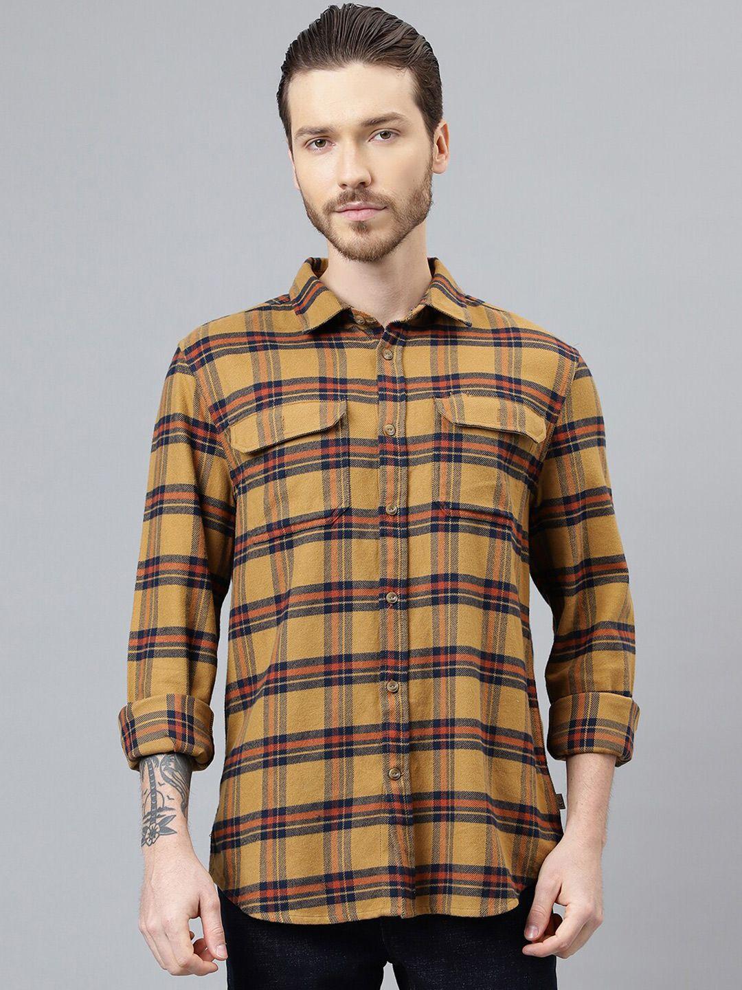 woodland-tartan-checks-checked-pure-cotton-casual-shirt