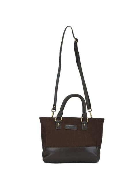 woodland brown solid medium handbag