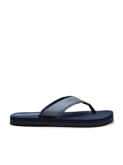 woodland men's ash grey flip flops