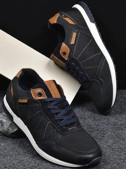 woodland men's black casual sneakers