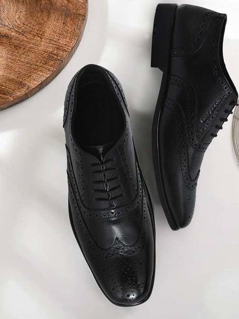 woodland men's black oxford shoes