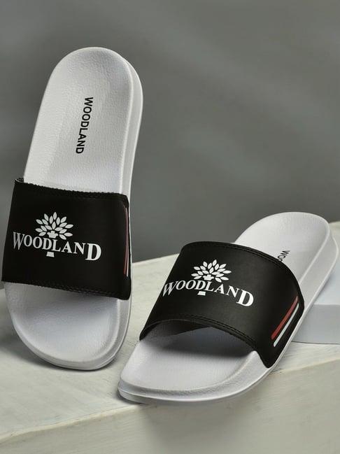 woodland men's black slides