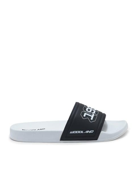 woodland men's black slides