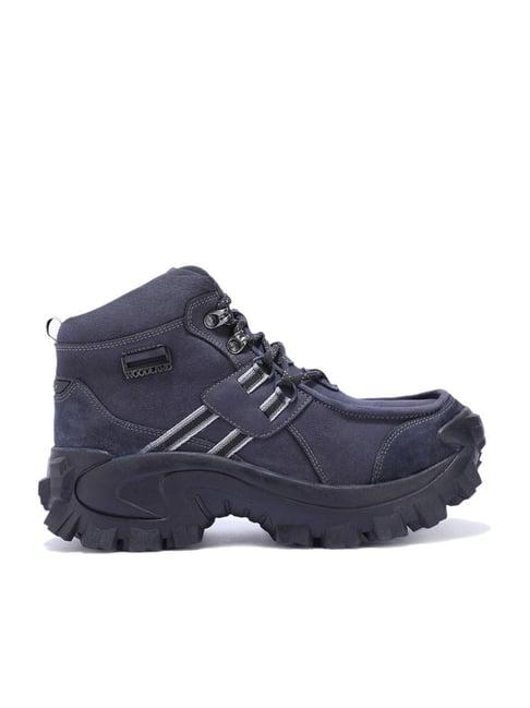 woodland men's blue casual boots