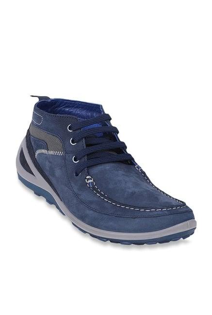 woodland men's blue casual boots