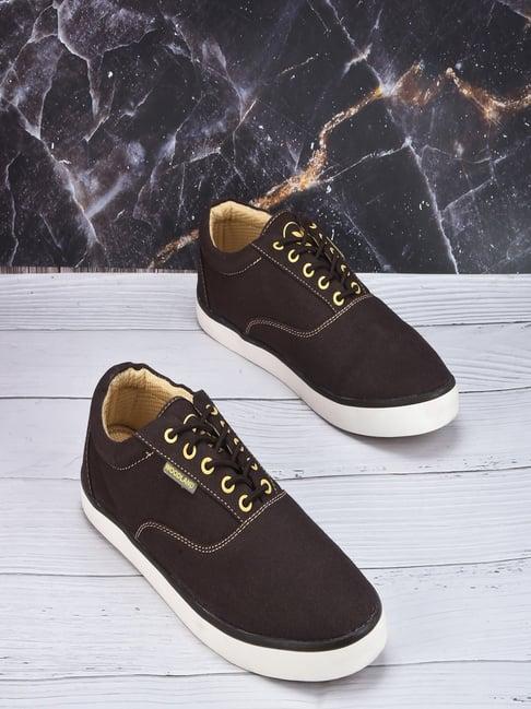 woodland men's brown casual sneakers