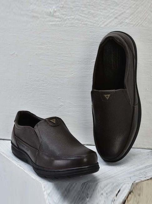 woodland men's brown formal loafers