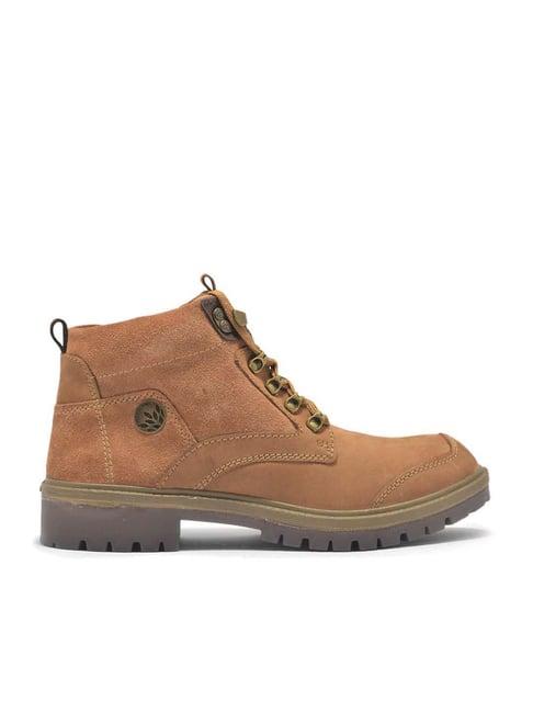 woodland men's cashew brown casual boots