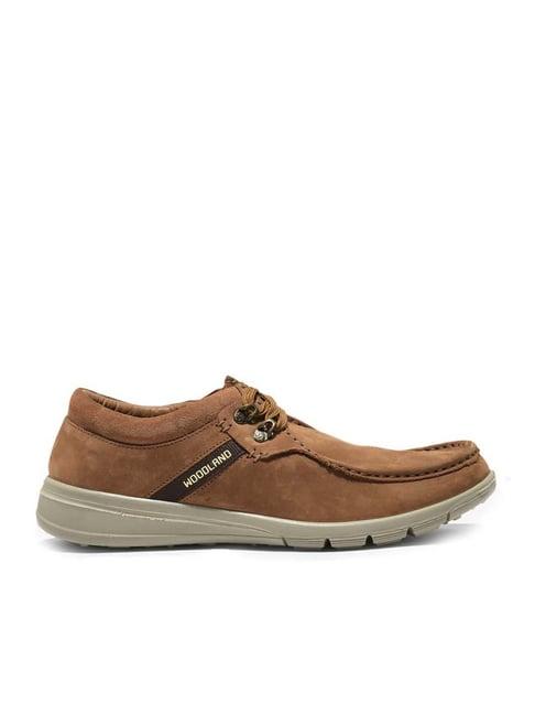 woodland men's cashew brown derby shoes