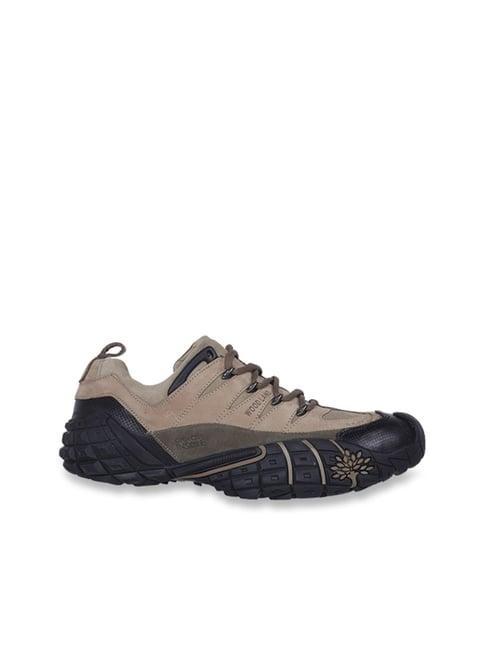 woodland men's khaki casual shoes