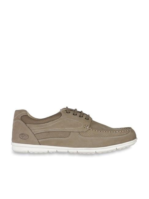 woodland men's khaki casual shoes