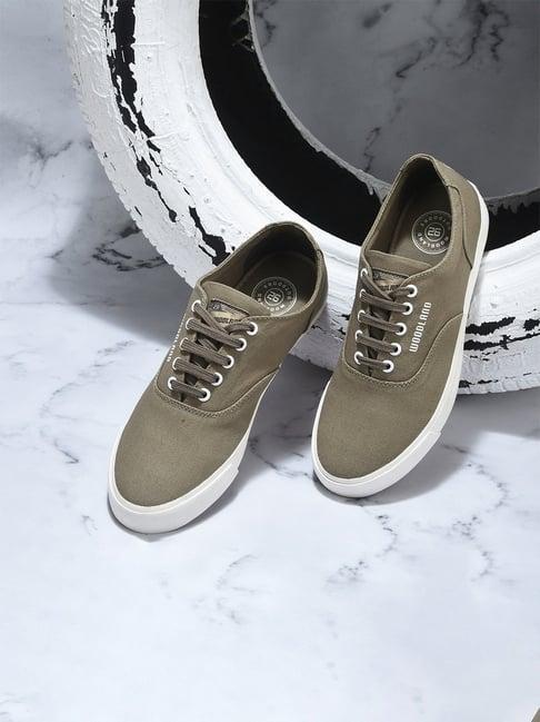 woodland men's khaki casual sneakers