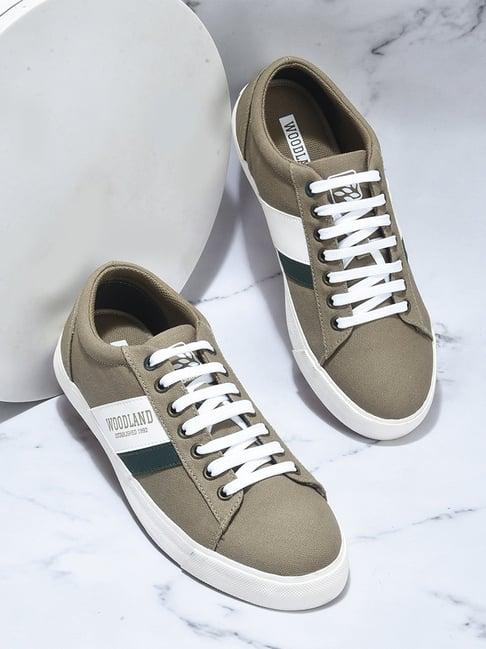 woodland men's khaki casual sneakers