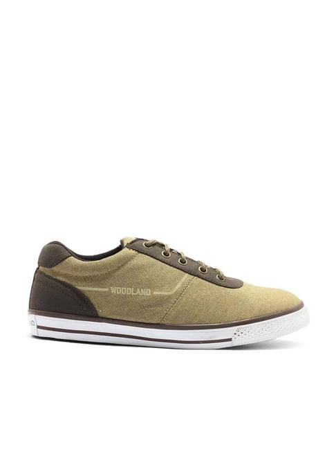 woodland men's khaki casual sneakers