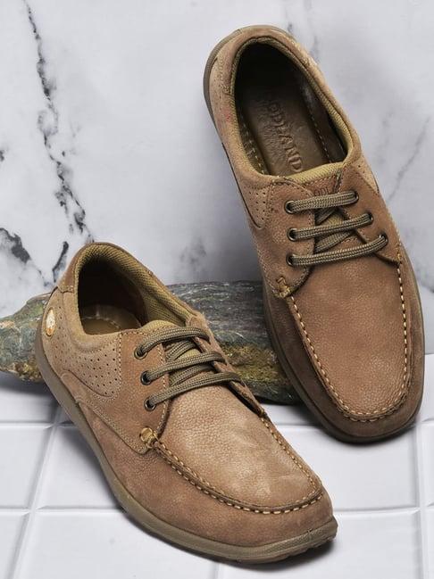 woodland men's khaki derby shoes