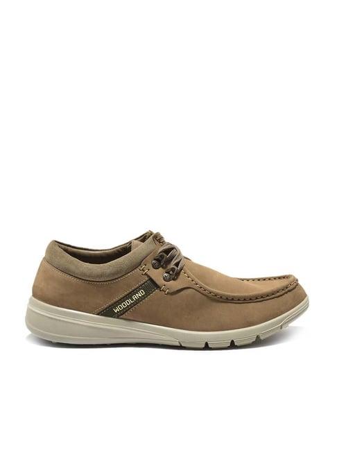 woodland men's khaki derby shoes