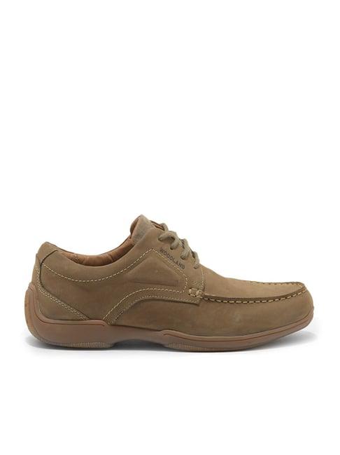 woodland men's khaki derby shoes