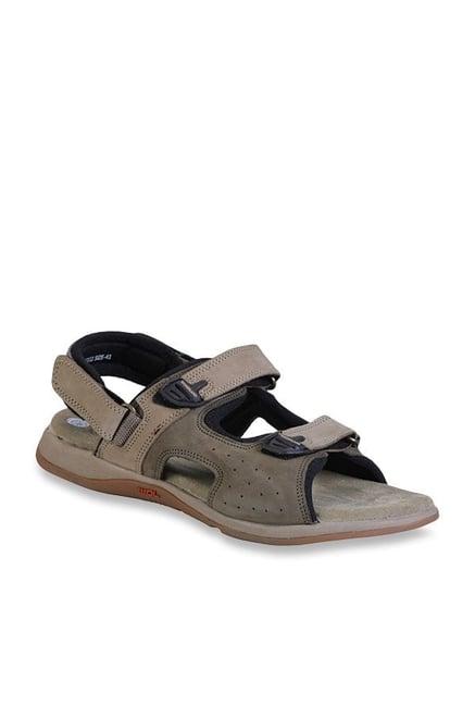 woodland men's khaki floater sandals