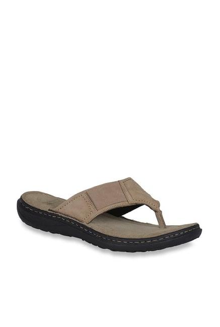 woodland men's khaki thong sandals