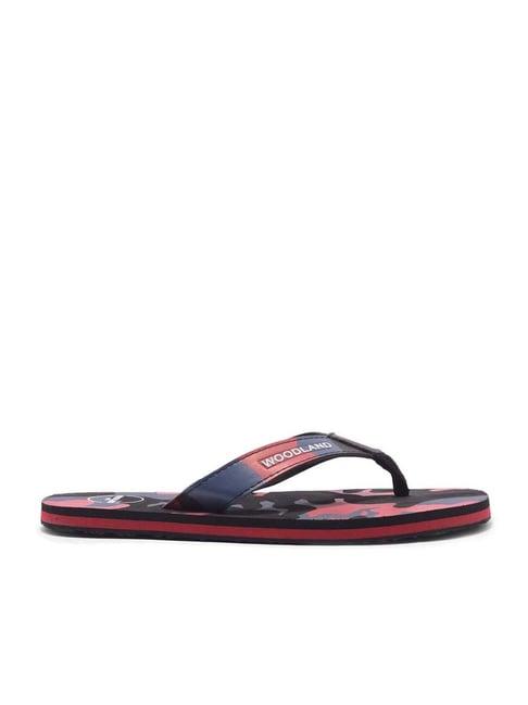 woodland men's multicoloured flip flops