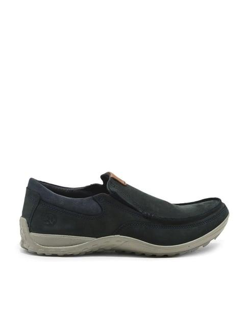 woodland men's navy casual loafers