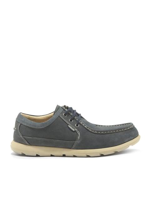 woodland men's navy derby shoes