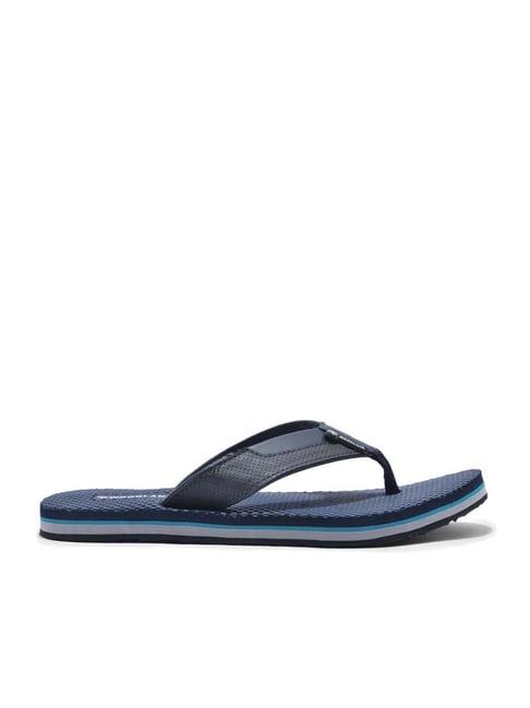 woodland men's navy flip flops