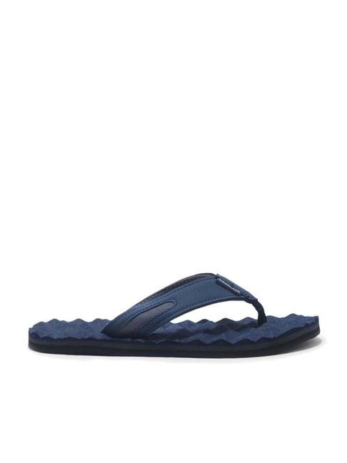 woodland men's navy flip flops