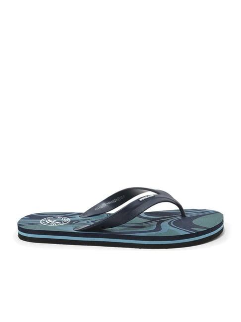 woodland men's navy flip flops