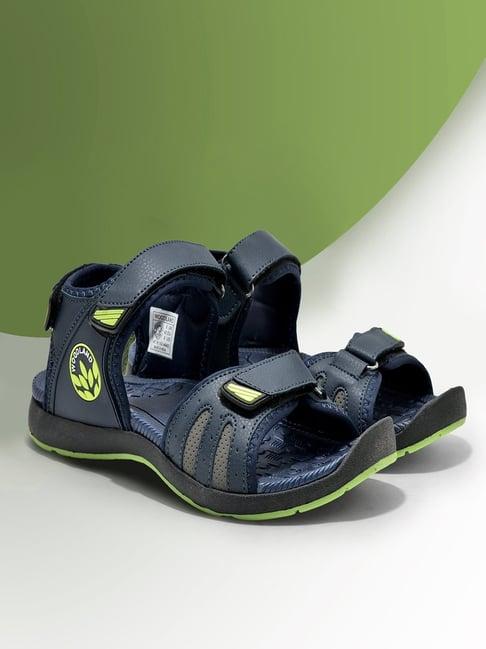 woodland men's navy floater sandals