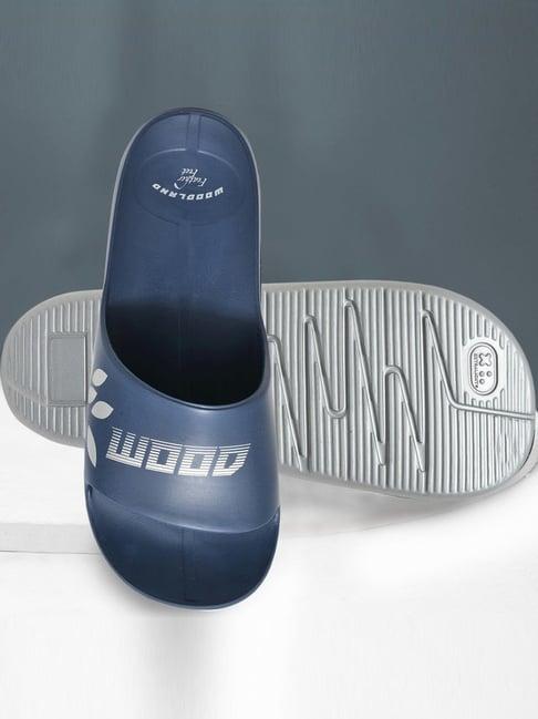 woodland men's navy slides