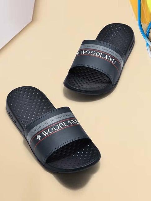 woodland men's navy slides