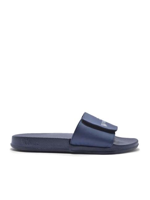 woodland men's navy slides