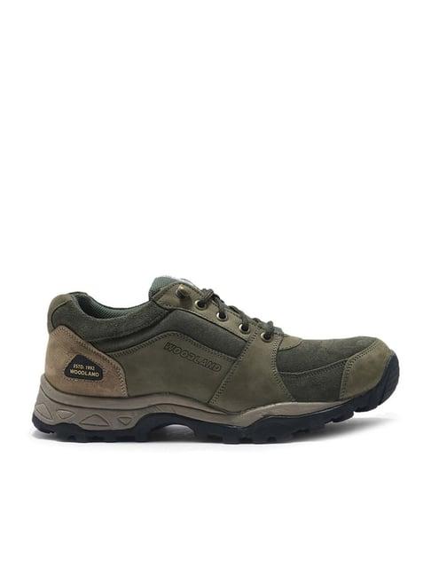 woodland men's olive derby boots