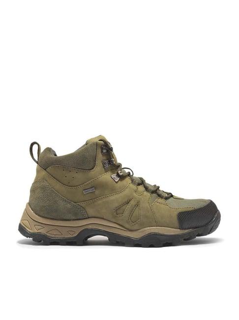 woodland men's olive green casual boots