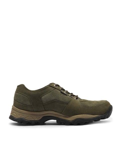 woodland men's olive green casual shoes