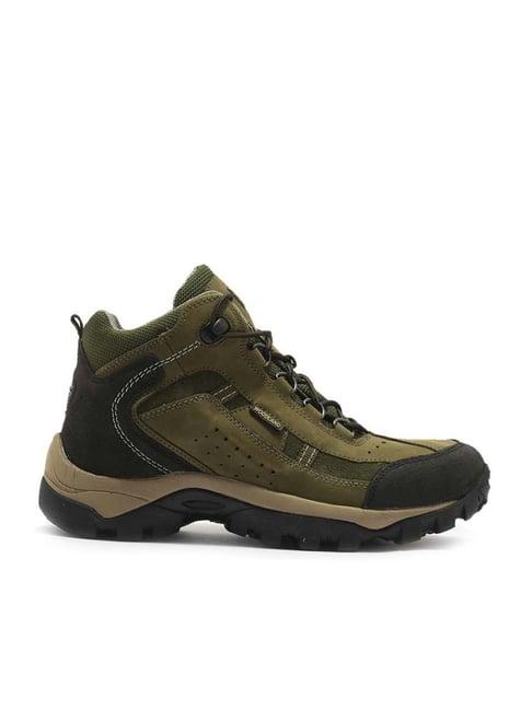 woodland men's olive green outdoor shoes