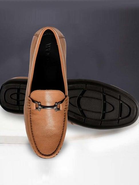 woodland men's tan formal loafers