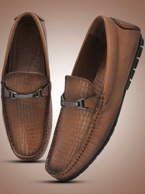 woodland men's tan formal loafers