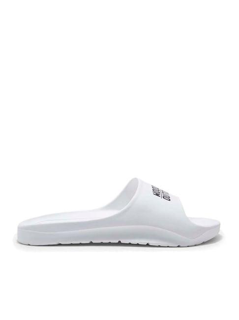 woodland men's white slides