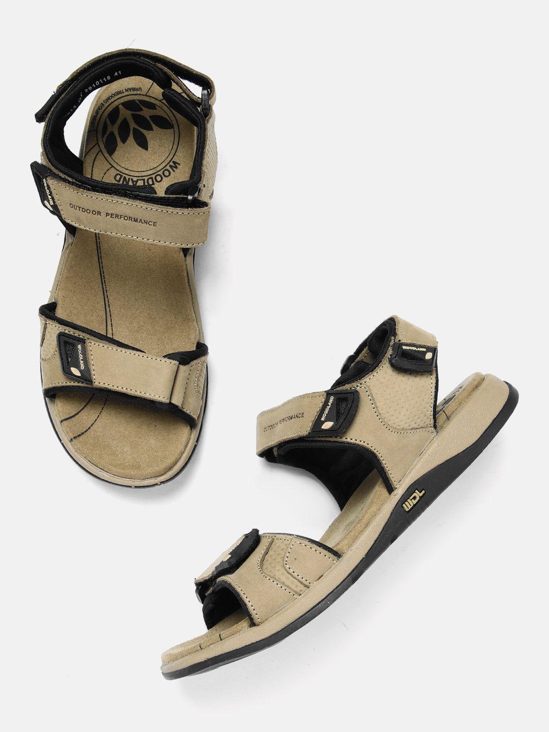 woodland men leather comfort sandals