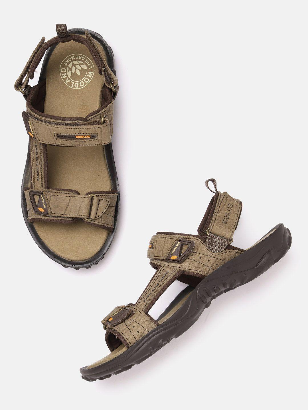 woodland men leather comfort sandals