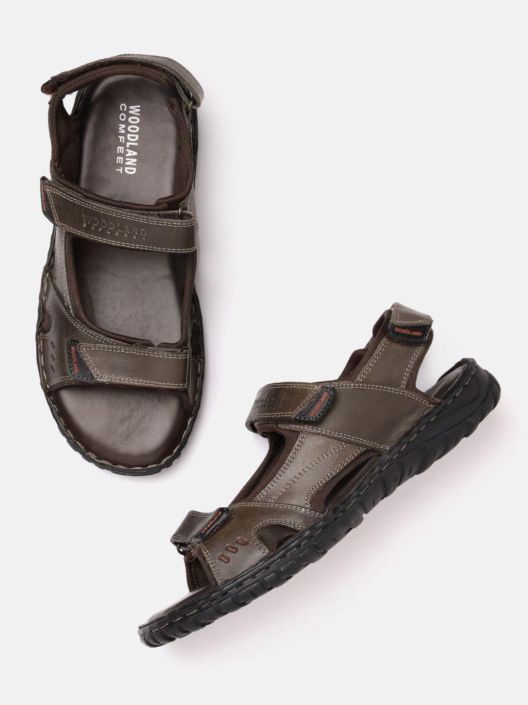 woodland men leather comfort sandals