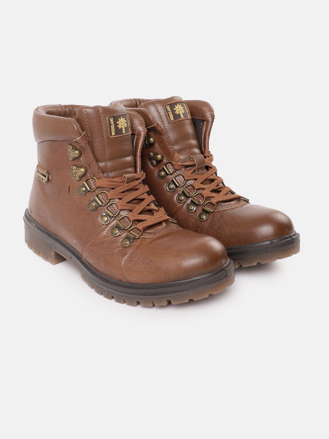 woodland men mid-top leather regular boots