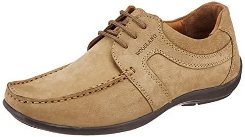 woodland mens gc 0592108nw khaki casual shoe - 8 uk (42 eu) (gc 0592108nw)