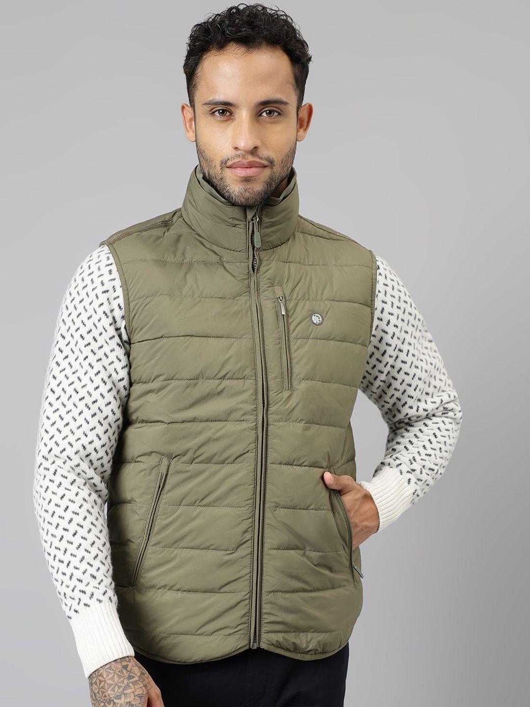 woodland mock collar sleeveless puffer jacket