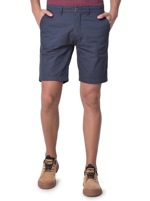 woodland navy regular fit shorts